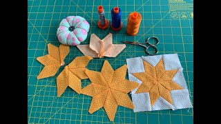 Hand Piecing 8 pointed stars by Wendy Welsh of Wendys Quilts and More [upl. by Sherwood]