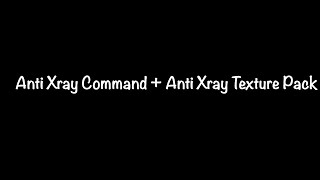 Mcpe  Anti Xray Commands [upl. by Attener887]