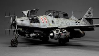 Messerschmitt Me262 Nightfighter Hobby Boss 148  ww2 aircraft model [upl. by Anihsak]