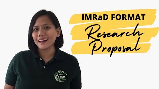 HOW TO WRITE THE RESEARCH PROPOSAL  IMRaD FORMAT RESEARCH PAPER [upl. by Nadeen231]