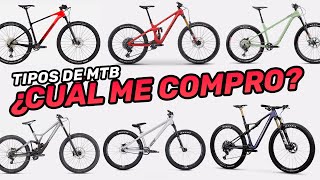 👉 Tipos de Bicicletas MTB 👉 Cuál me Compro 🤯 [upl. by Aihsile]