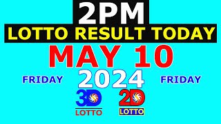 Lotto Result Today 2pm May 10 2024 PCSO [upl. by Rosalynd674]