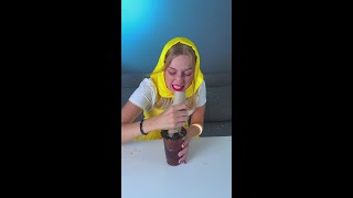 How to Drink Your Boba Tea 🥤😜 funny food hacks [upl. by Lomasi529]