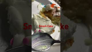 Smash Cake subscribe food hitthelikebutton [upl. by Xilef]