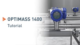 OPTIMASS 1400 Installation commissioning and verification ICV  KROHNE Tutorials [upl. by Hudis]