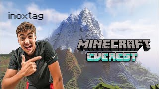 Inoxtag Monte lEverest sur Minecraft   Sa cest pas passé comme prévu XD [upl. by Walburga]