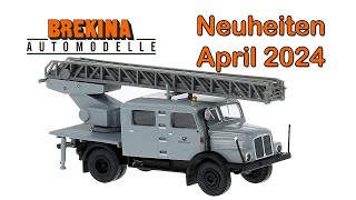 Brekina Modellauto Neuheiten April 2024 [upl. by Arbmat]