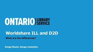 Worldshare ILL vs D2D – what are the differences [upl. by Fatsug160]