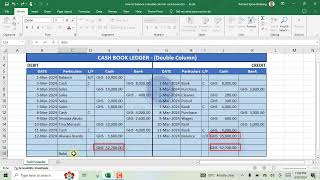 How to Balance a DoubleColumn Cash Book  TechTricksGh [upl. by Aihsot]