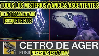 Todos LOS MISTERIOS y ANCLAS ASCENDENTES en el Reino fragmentado BOSQUE DE LOS ECOS  destiny 2 [upl. by Oiramel]