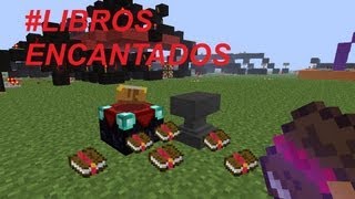 Tutorial Minecraft  Libros encantados Enchanted books [upl. by Jaylene]