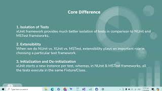 Difference between MSTest NUnit  xUnit  c unit test  aspnet unit test [upl. by Herzog780]