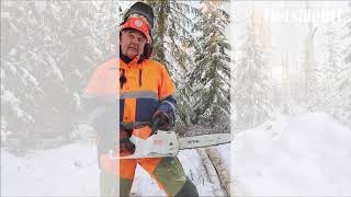 Testissä akkumoottorisaha Stihl msa220 c  Metsälehti [upl. by Serica]