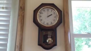 Vintage Heirloom Regulator Chiming Wall Clock [upl. by Airdnna511]