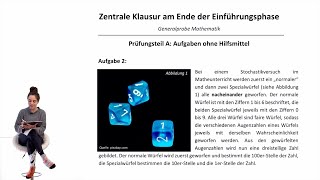 Zentrale Klausur am Ende der EF NRW 2021  Übungsaufgabe zur Generalprobe  Stochastik Baumdiagramm [upl. by Jolynn]