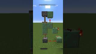 2x1 Slim Piston Door minecraft tutorial redstone doors pistons shorts [upl. by Francesco]