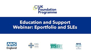 UKFP 2023 Education and Support Webinar Understanding your eportfolio and SLEs [upl. by Harbot]