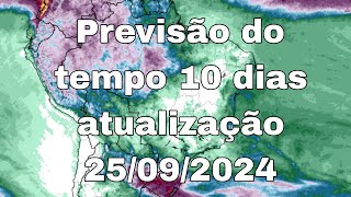 25092024  Previsão do tempo Brasil  chuva 10 dias atualização [upl. by Whipple]