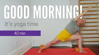 Iyengar Yoga for Beginners  Perfect Way to Start the Day [upl. by Whall]