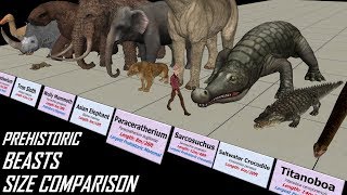 Prehistoric Beasts Size Comparison [upl. by Ainomar]