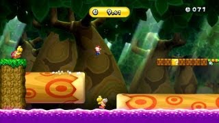 New Super Mario Bros U  PoisonSwamp Scramble Gold Medal [upl. by Humpage]