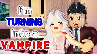 💖 VAMPIRE Love Im Turning Into A Vampire EP 1 Roblox Love Story [upl. by Eirameinna]