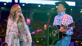 George Strait amp Sheryl Crow  quotHere For a Good Timequot Live 2014 [upl. by Eenad]