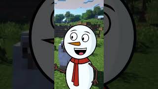 IN THE WORLD OF MINECRAFT LIVE SNOWMAN CARTOON ABOUT MINECRAFT FUNNY VIDEO FOR KIDS [upl. by Nealson976]