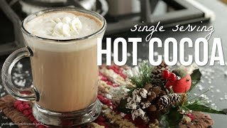 How to Make Hot Cocoa Hot Chocolate For One Recipe [upl. by Elder]