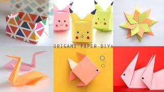 6 EASYTOMAKE ORIGAMI PAPER DIYs  Craft Videos  Art All The Way [upl. by Ennaer]