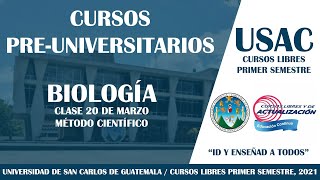 BIOLOGÍA  CLASE 3  CURSO PREUNIVERSITARIO USAC  CURSOS LIBRES UNIVERSITARIOS [upl. by Aihtniroc]