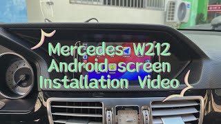 Mercedes E Class W212 Android Screen Upgrade Installation  OEM Style [upl. by Nit407]