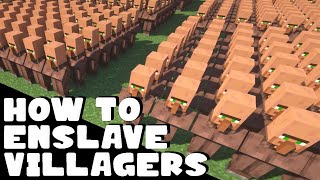 How To Enslave Villagers in Minecraft [upl. by Baniez772]