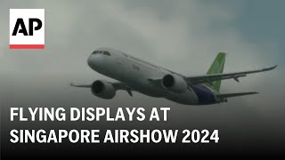 LIVE Flying displays at Singapore Airshow 2024 [upl. by Nierman]