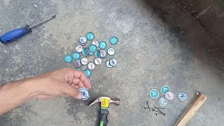 Making Maracas Instrument Using Soft Drinks Bottle Caps  Philippines [upl. by Ydahs]