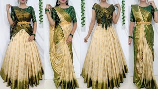 Beautiful Draping Style to look elegantFestival Saree Draping StylesSaree stylesSaundaryaa [upl. by Cammie]