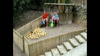 How to make a modern and comfortable bamboo duck coop [upl. by Michael]