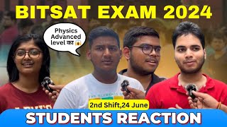 BITSAT EXAM 2024  Physics से परेशान 😱  Students Reaction  1st Shift25 June  Session 2 [upl. by Ivgnout]