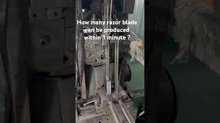 How many razor blade can be produced within 1 minute  haward razor hawardrazor [upl. by Urion]