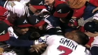 WS1995 Gm6 Scully calls the Braves clincher [upl. by Ardnuasac]