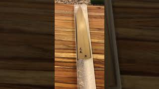 Masamoto KS 240 mm Shirogami Gyuto unboxing [upl. by Nehtanhoj]