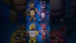 The Fnaf animatronics now vs then ￼ [upl. by Buatti]