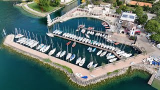 Boats of Riva del Garda  Łódki VI  DJI Air 3 Drone Footage 4K [upl. by Florence]