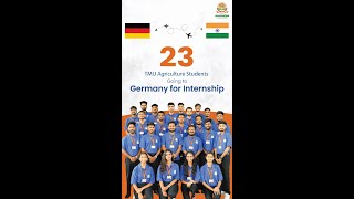 23 TMU Agriculture Students Going to Germany for Internship  TMU Moradabad [upl. by Cyb]