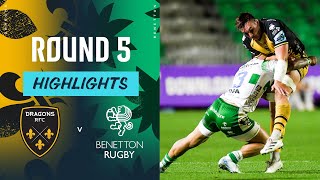 Dragons RFC v Benetton  Highlights  Round 5  URC 202425 [upl. by Boone]