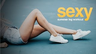 Summer Leg Workout  Toned Thighs Butt And Calves Workout [upl. by Sayres]