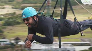 Zipline Thrill at La Vallée Des Couleurs [upl. by Burt159]