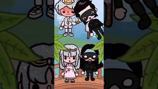 Robber and Angle Love Story🖤😚🤍Part1tocaboca tocastory tocalifeworld shorts [upl. by Crescin]