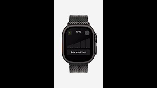 How to add an effort rating in Workout on Apple Watch  Apple Support [upl. by Marcile540]