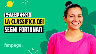 Oroscopo la classifica dei segni più fortunati della settimana dall1 al 7 aprile 2024 [upl. by Dnaleel]